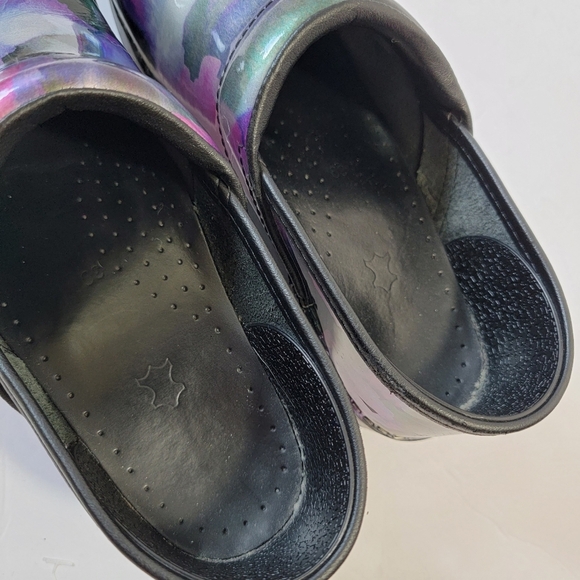 Dansko Professional Mystic Patent Leather Nursing Clog Sz 39/9 Purple Podiatric - Picture 10 of 12